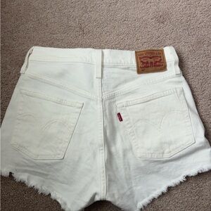 Levi's Women's Cream Jean Shorts